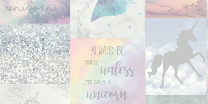 1500x1500 Believe in Unicorns - Arthouse Wallpaper