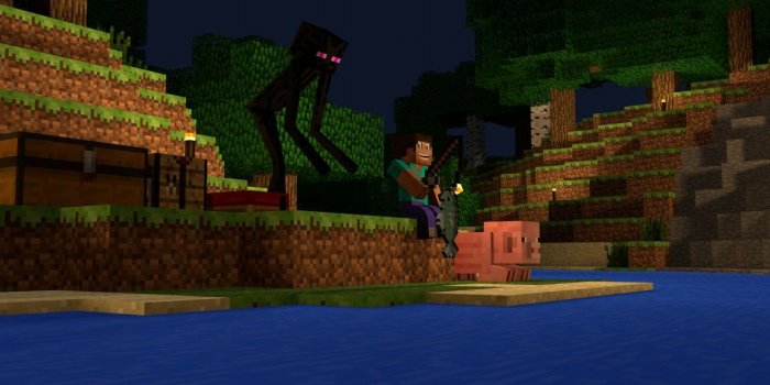 1280x720 Minecraft Steve vs Herobrine - Wallpapers Browse