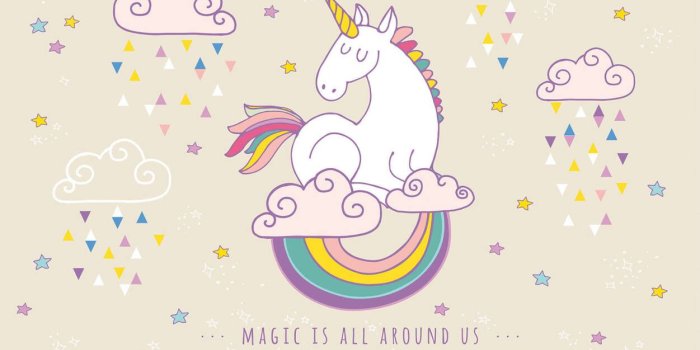1251x833 Livingwalls Photo wallpaper «Rainbow Unicorn» 470932