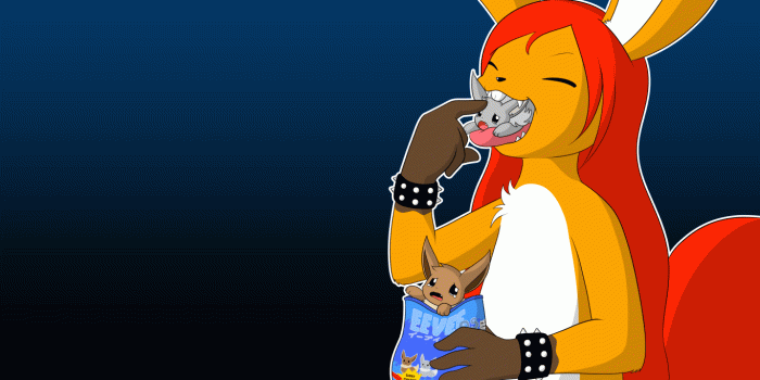 1366x768 Eevee Os wallpaper by htfcuddles -- Fur Affinity [dot] net