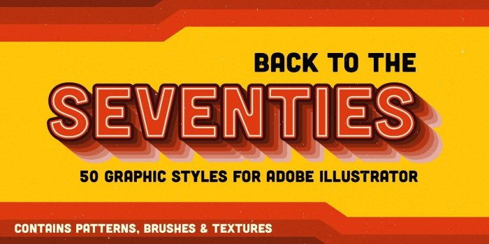 1200x800 Back to the 70s ~ Illustrator Add-Ons ~ Creative Market