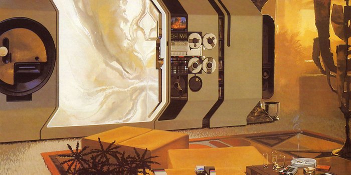 3207x2200 Cigarettes, tape reels, and chrome. Enjoy your stay in this retro