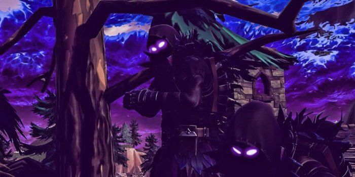 2880x1800 Download wallpapers Raven, night, Fortnite Battle Royale, Fortnite