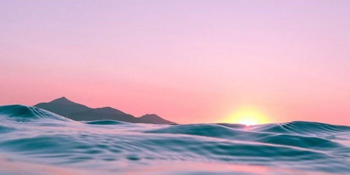 720x1281 iPhone wallpaper tropical ocean sunset with pretty vibrant colors