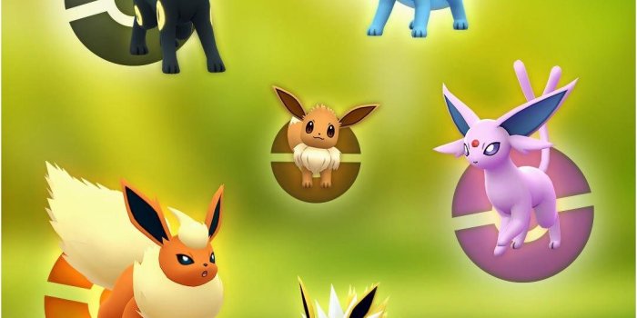 1080x1080 Eeveelutions Wallpaper Lovely Pokémon Go Eevee Evolutions - Eevee