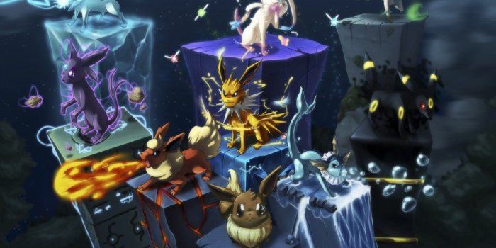 1063x752 Eeveelutions Wallpaper Hd Wallpapersafari - Pokemon Eevee Evolutions
