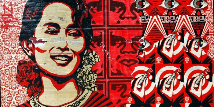 1261x858 Propaganda Obey shepard fairey, artist Shepard Fairey Obey Wallpaper