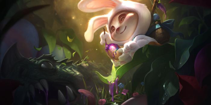 7000x4130 Cottontail Teemo | LoL Wallpapers