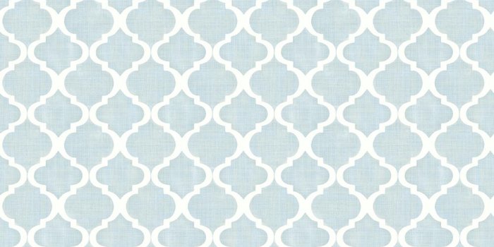 1000x1000 56.4 sq. ft. Watercolor Blue Quatrefoil Wallpaper
